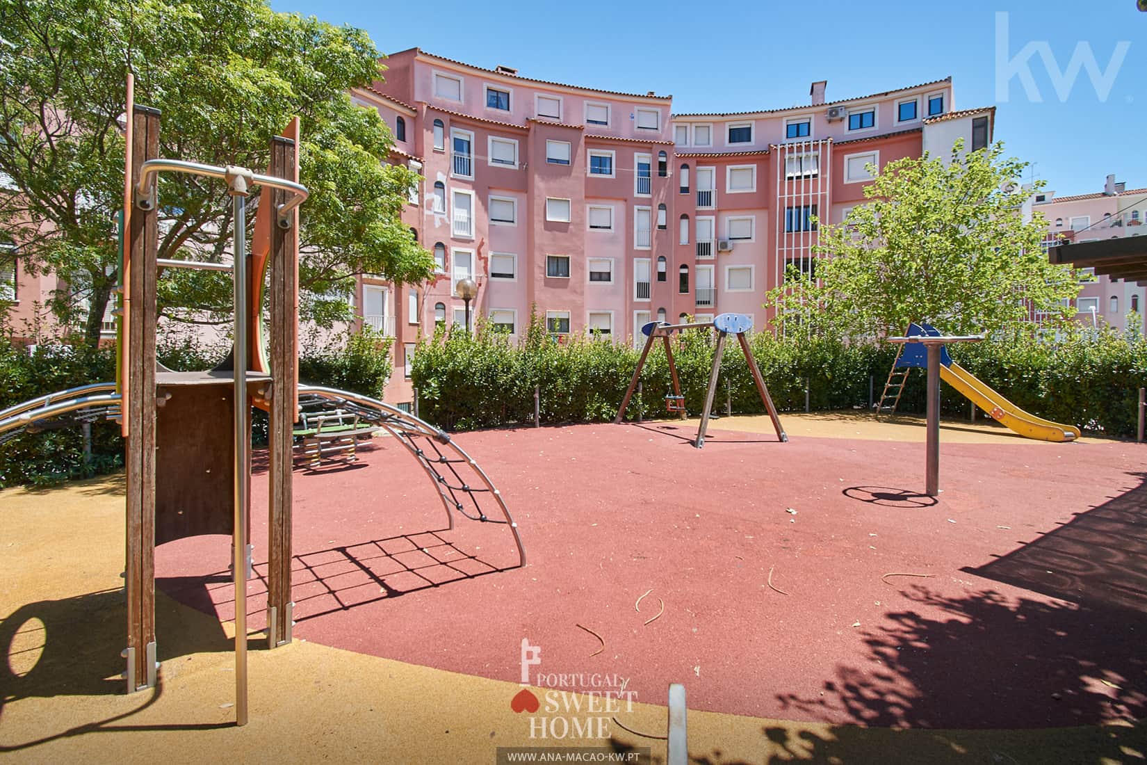 Playground at the rear of the building
