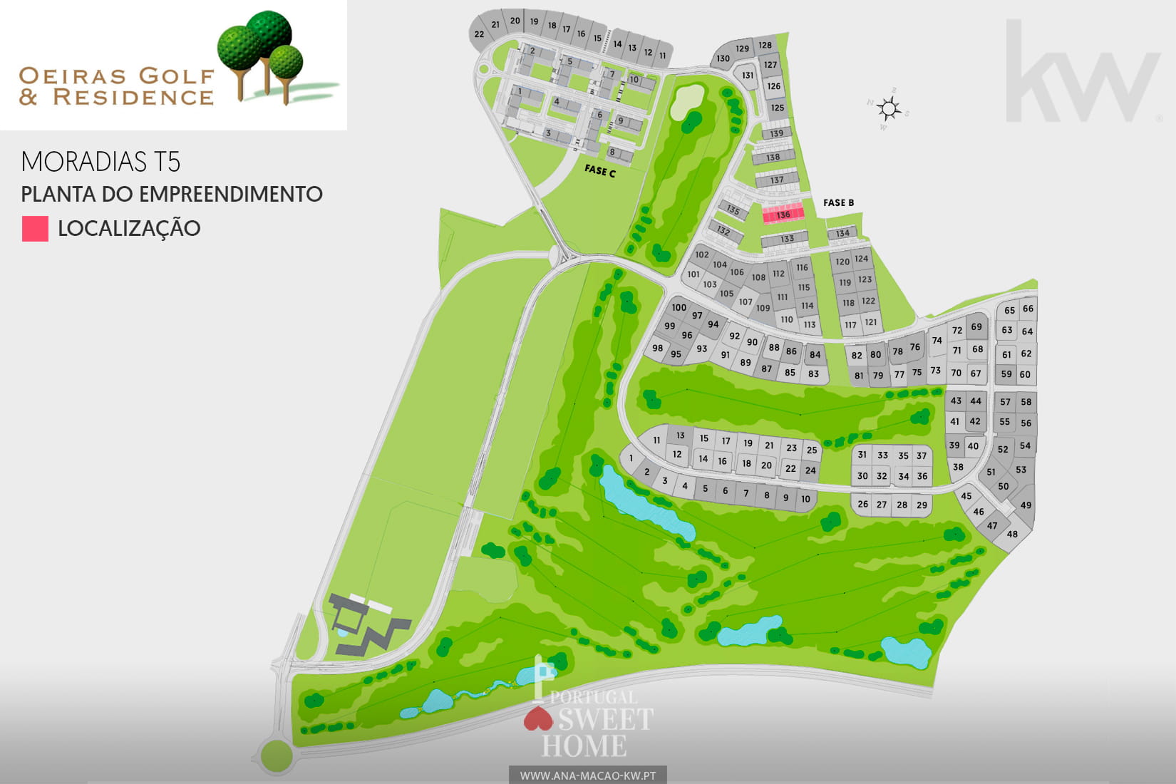 Plan of Oeiras Golf & Residence