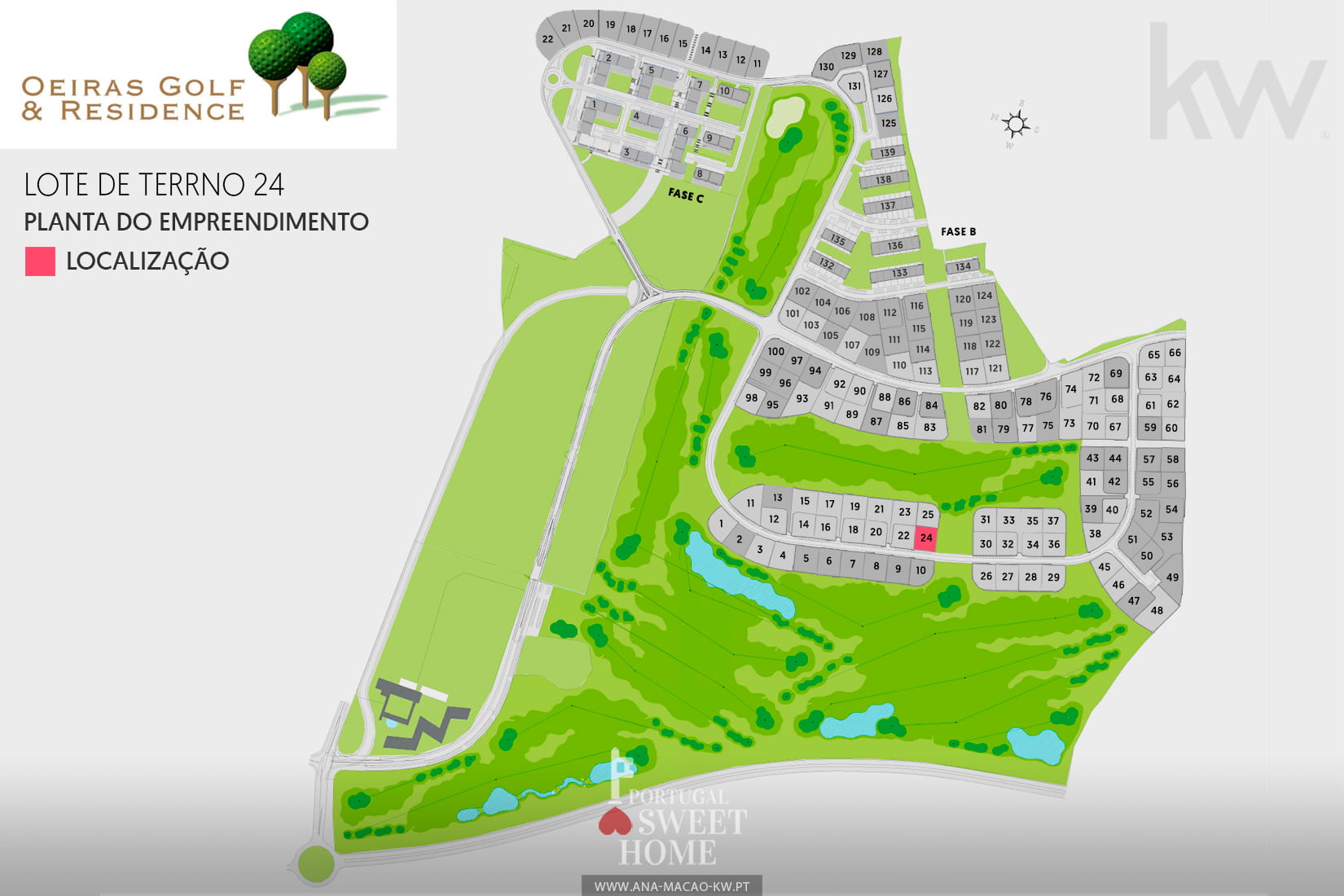 Oeiras Golf & Residence development map