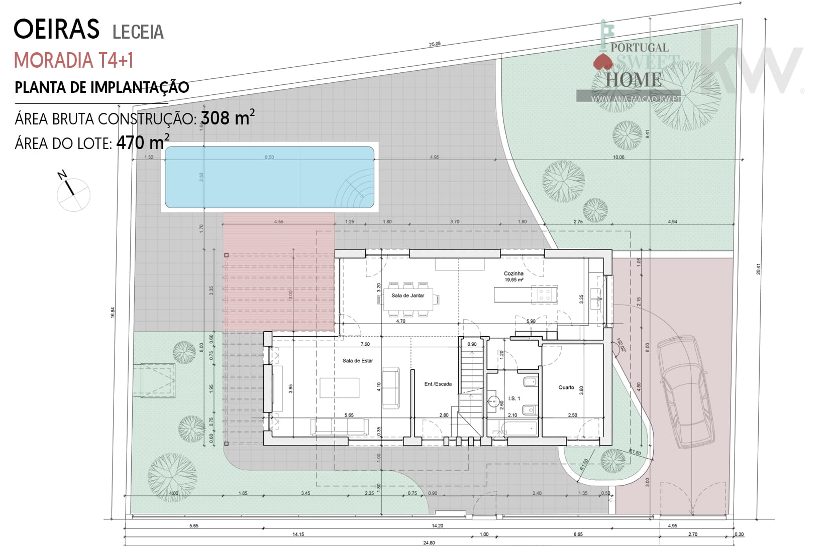 Plan de déploiement (Lot de Terrain avec 470 m²)