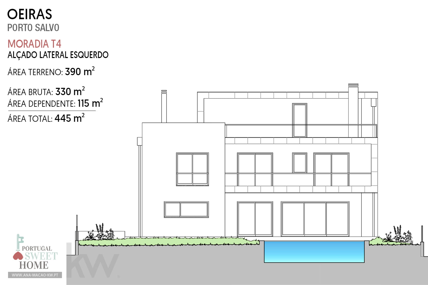 Left Side Elevation of the House