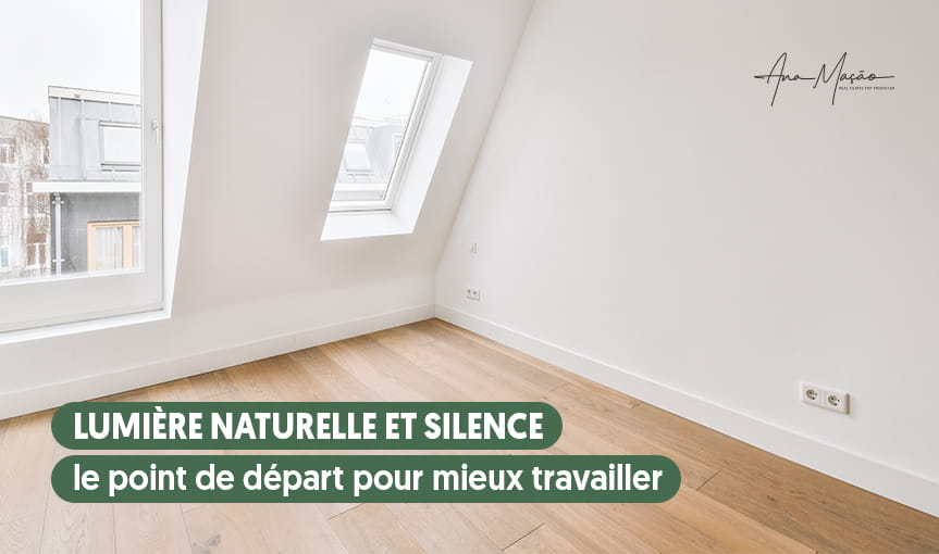 Escolha um quarto tranquilo com boa iluminação natural