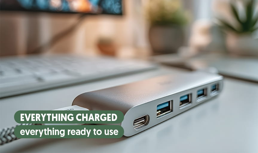 Discreet charging zone