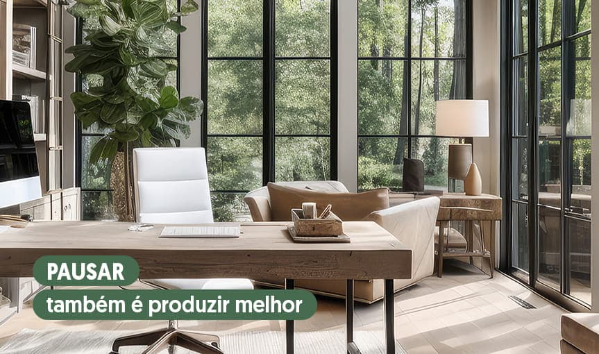 Crie um pequeno espaço de descanso