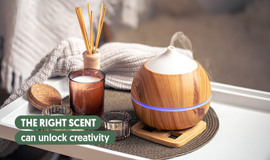 Aromas that stimulate creativity
