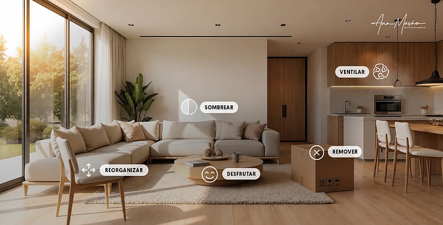 Move the furniture around and change the way you live in the house