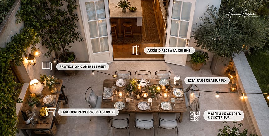 Dîner en Plein Air à la Maison : bien servir sans passer la soirée debout
