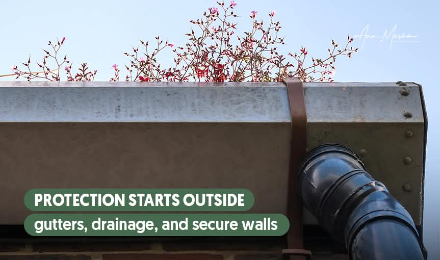 Exterior Protection of the House Against Intense Rain and Floods