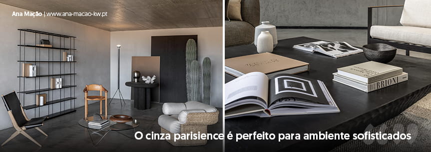 Decoração em 2024: Cinza Parisiense