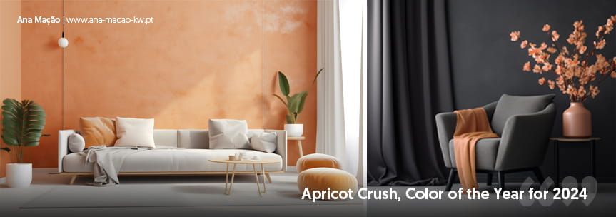 Decoration in 2024: Apricot Crush, color of the year for 2024