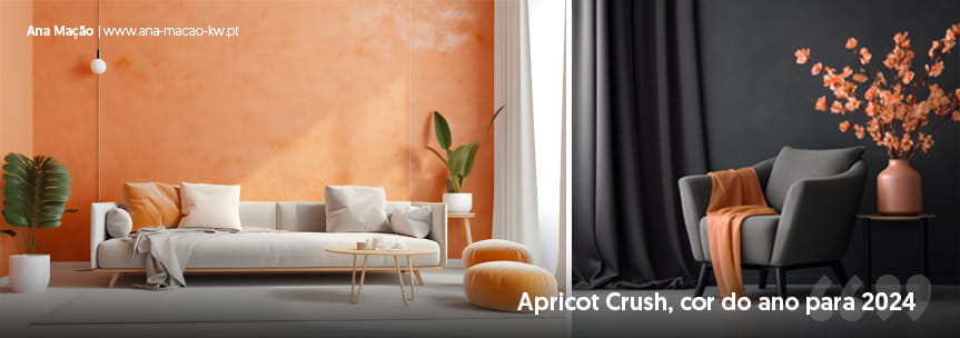 Decoração em 2024: Apricot Crush, cor do ano para 2024