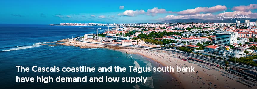 Areas in Portugal that combine high demand for housing with still limited supply