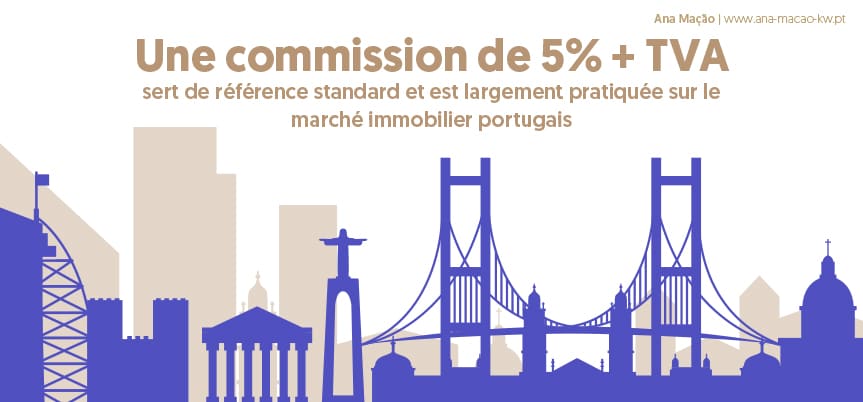 Le taux de commission de 5% + T.V.A. sert de référence standard