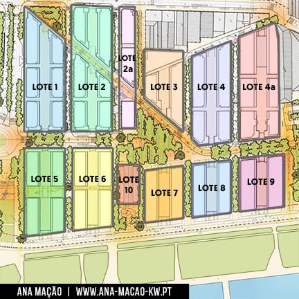 Plan of the Prata Riverside Village development