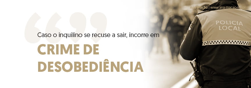 Eviction Action - Crime of qualified disobedience