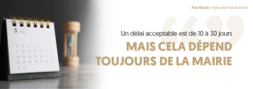 Quel est le délai de délivrance d’un Certificat de Toponymie ?