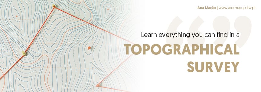 What does a topographic survey contain?