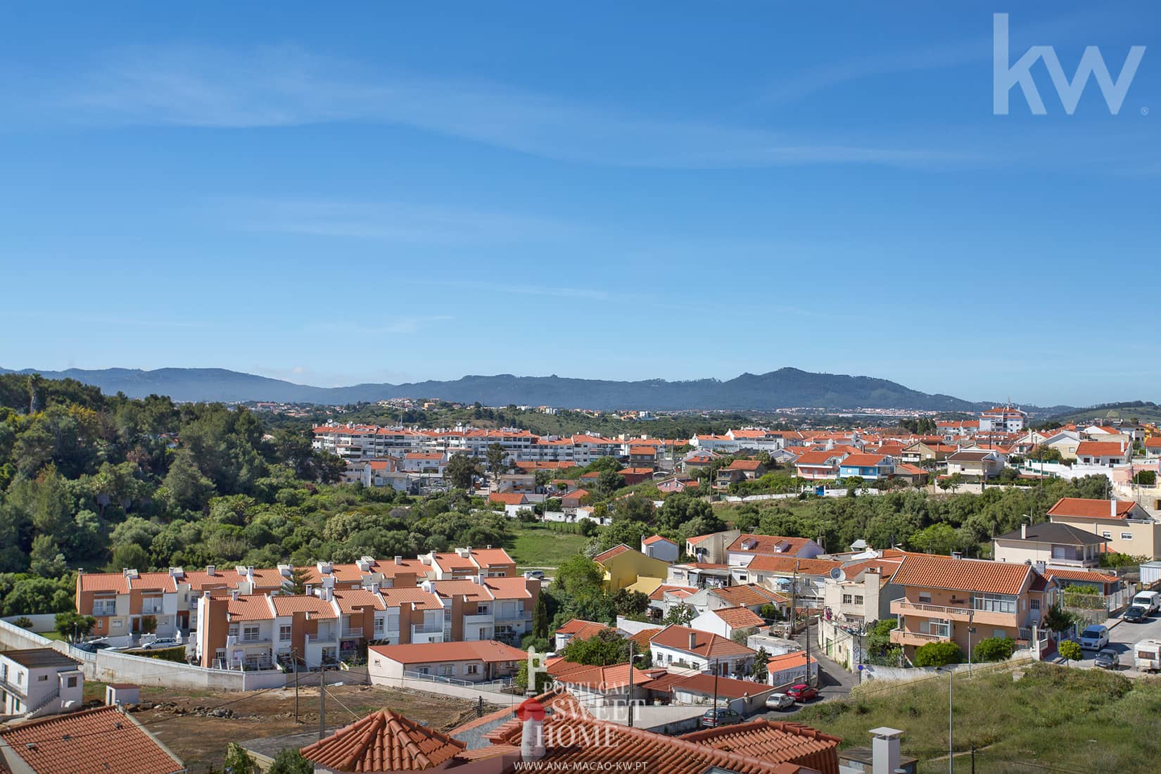 View to the mountain range of Sintra