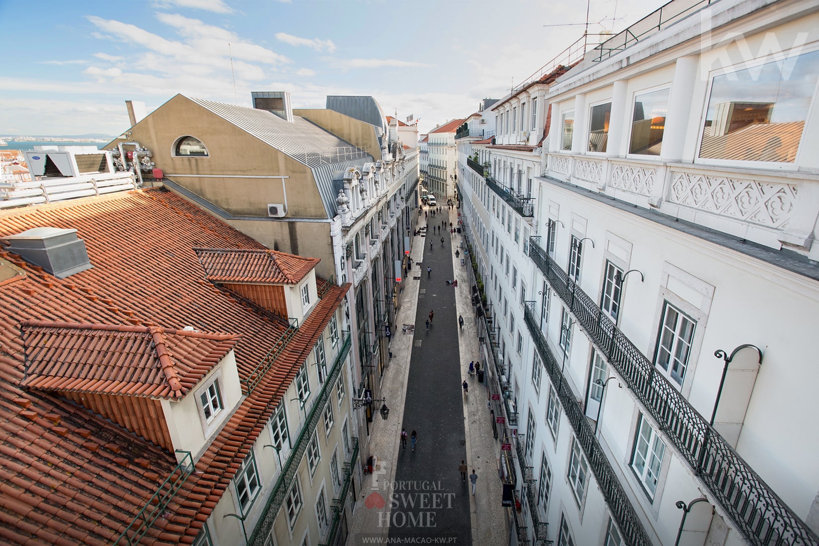 View over Lisbon from the Santa Justa Elevator