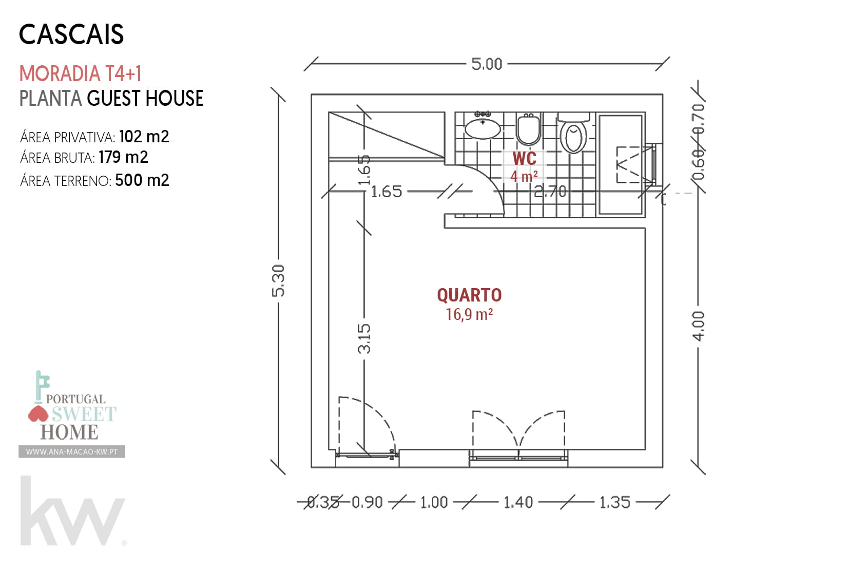 Plan d'étage de la maison d'hôtes