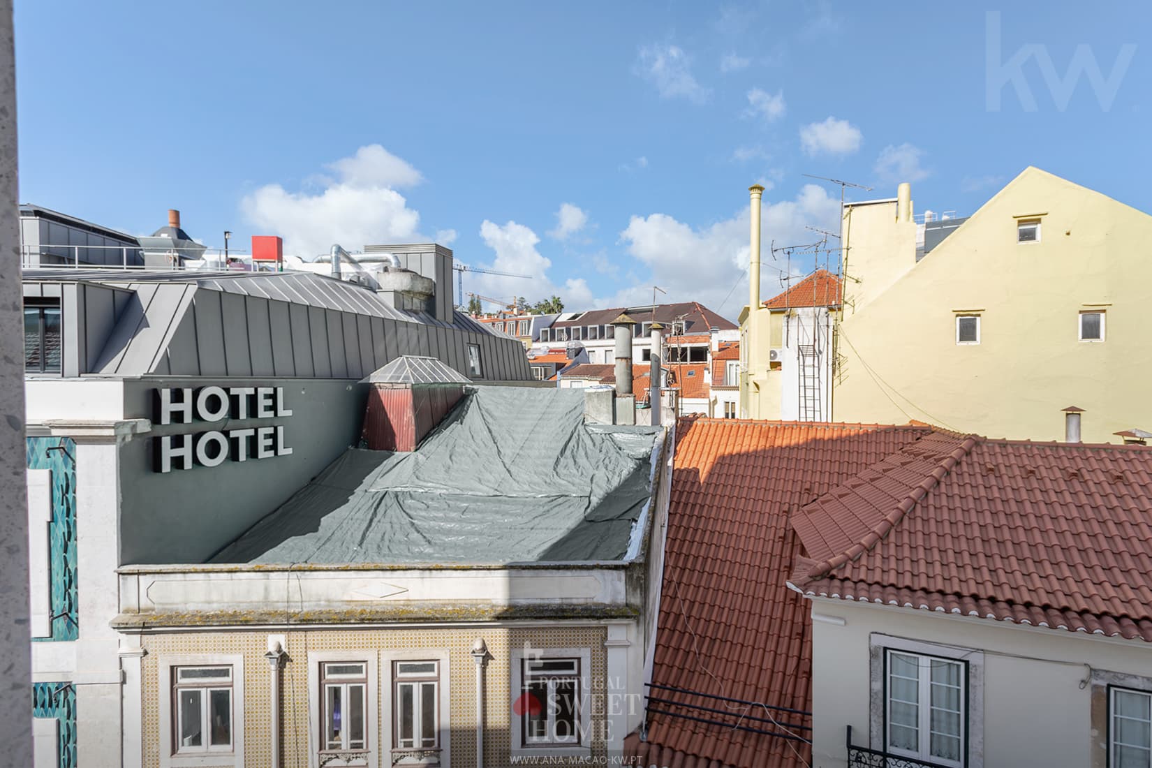 Vue des maisons de Lisbonne