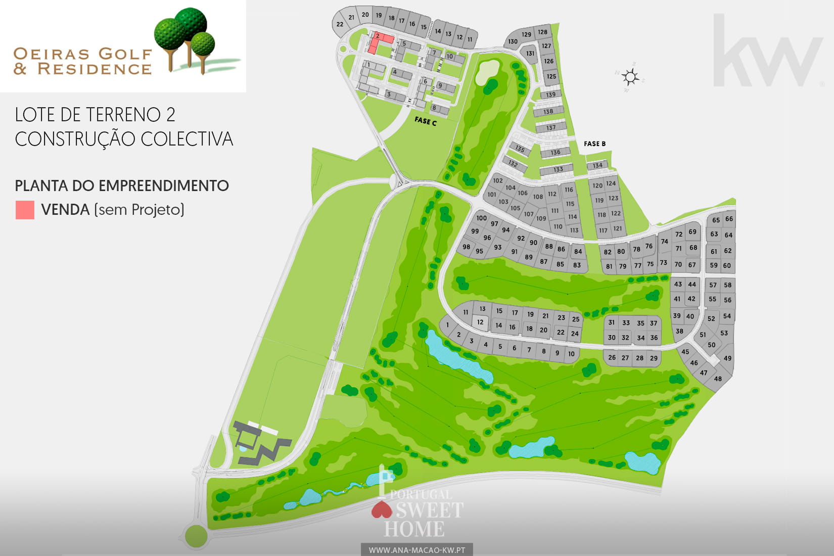Location map of Lot 2 in the development