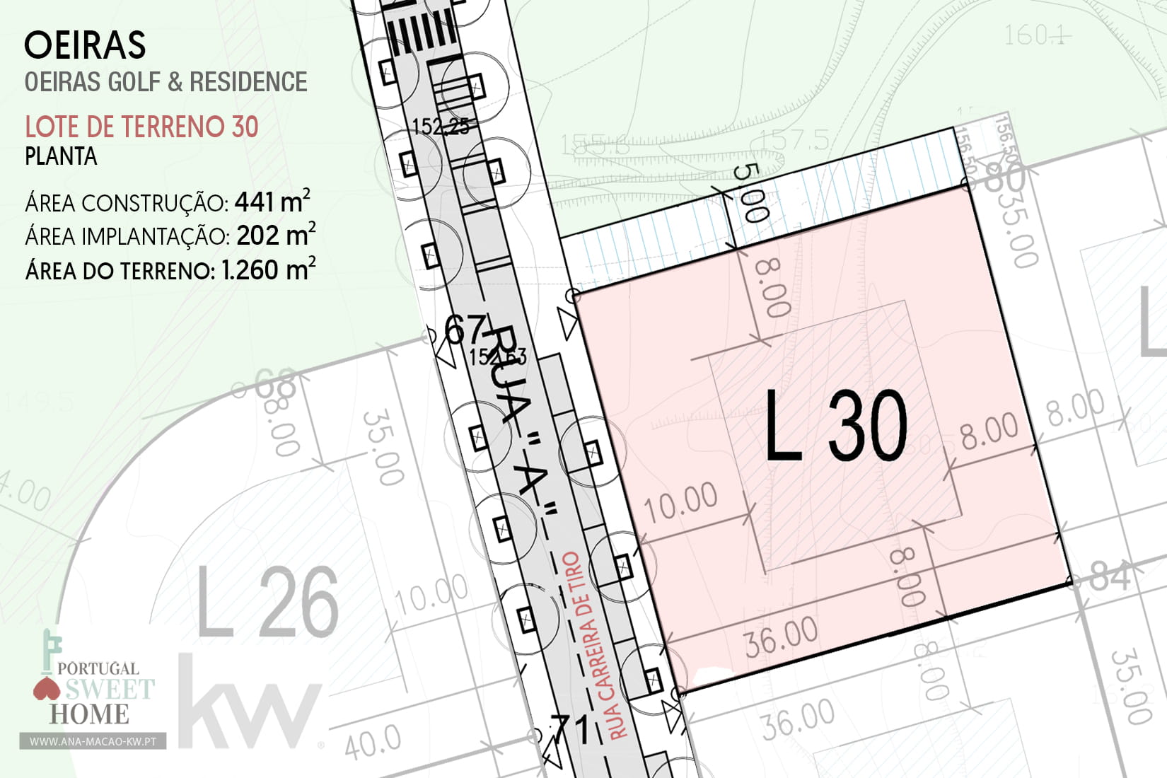 Plan de terrain Lot 30