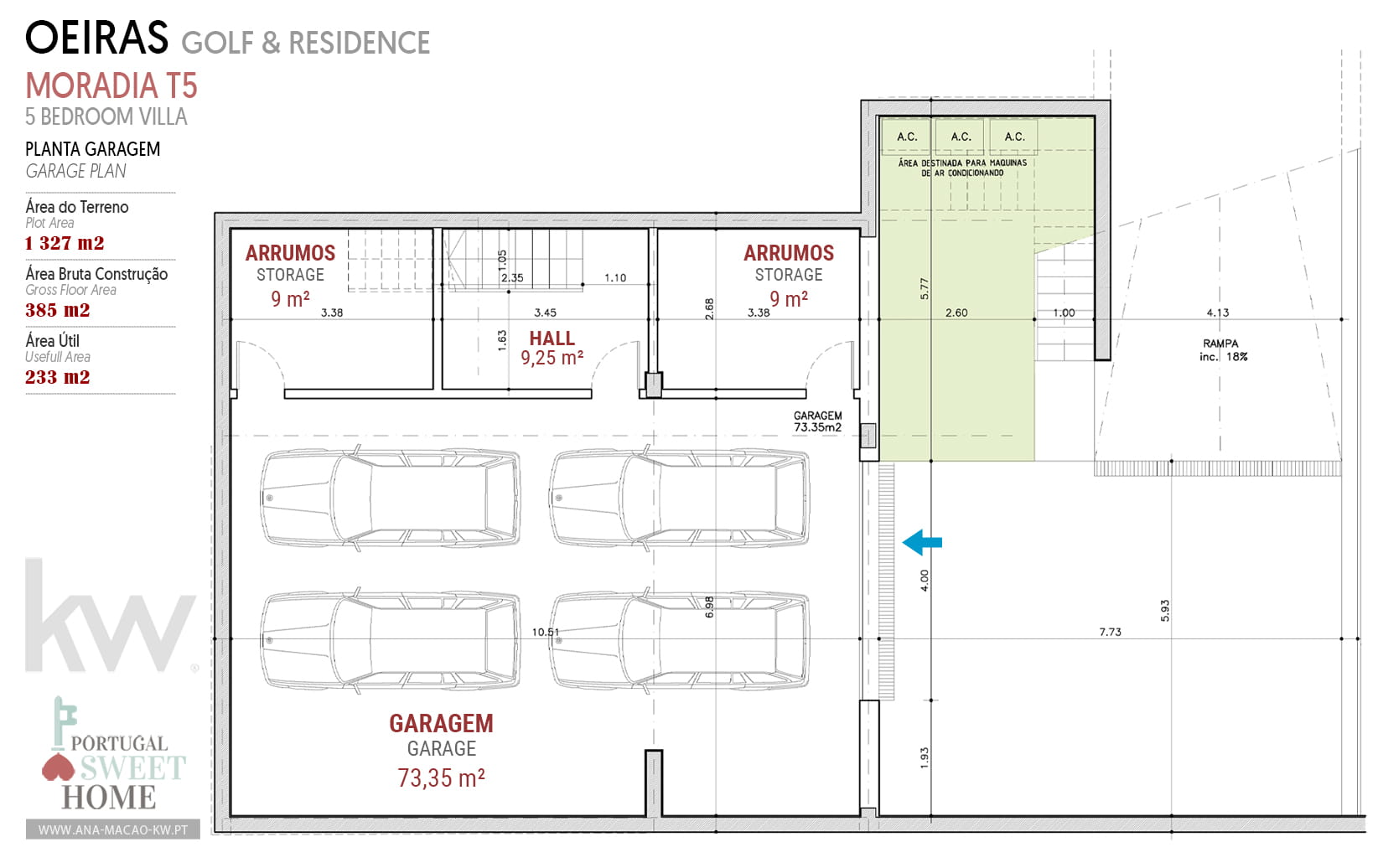 Plan du garage