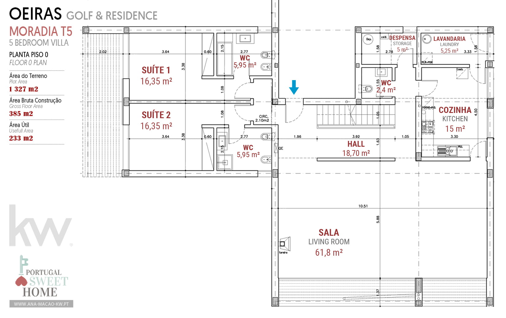 Plan de l'étage inférieur