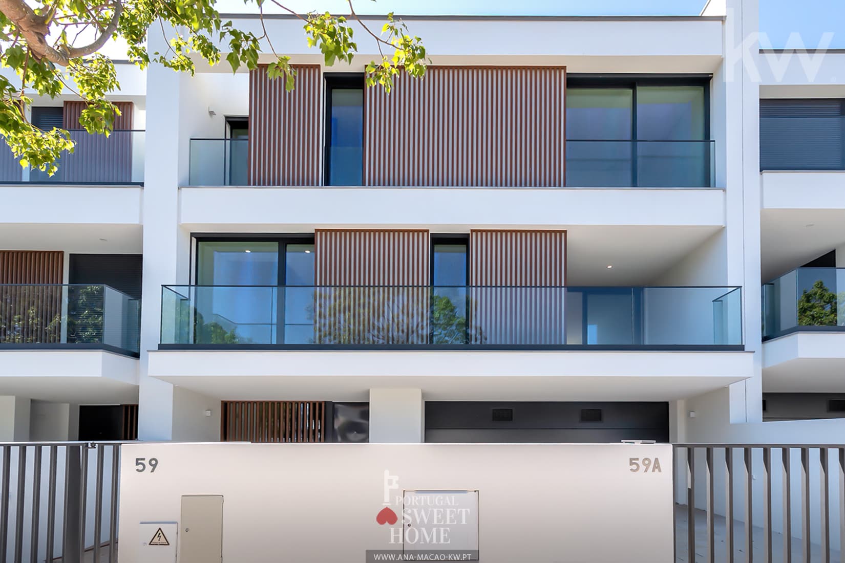Vue extérieure de la maison de ville