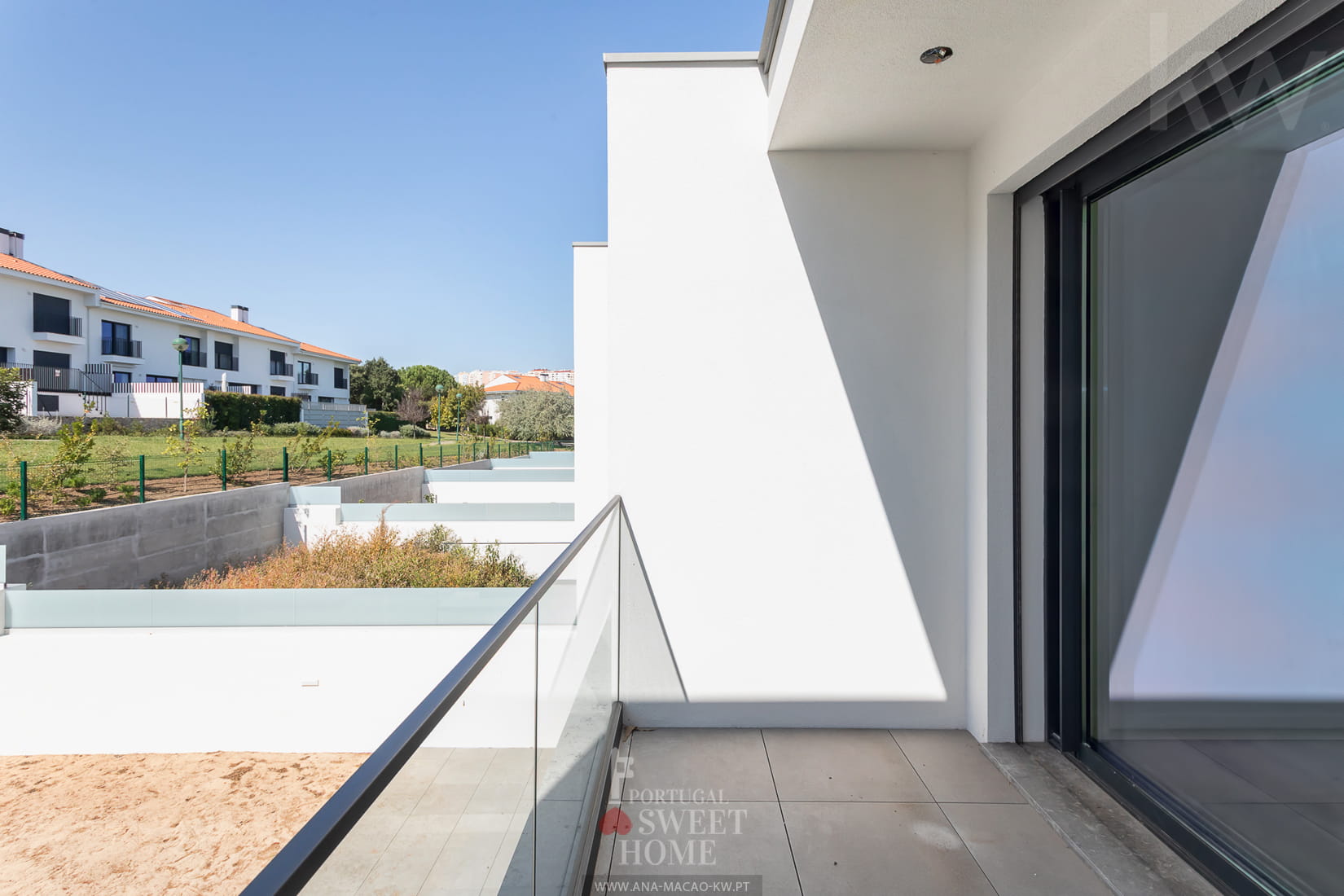 Balcon dans la suite parentale au rez-de-chaussée