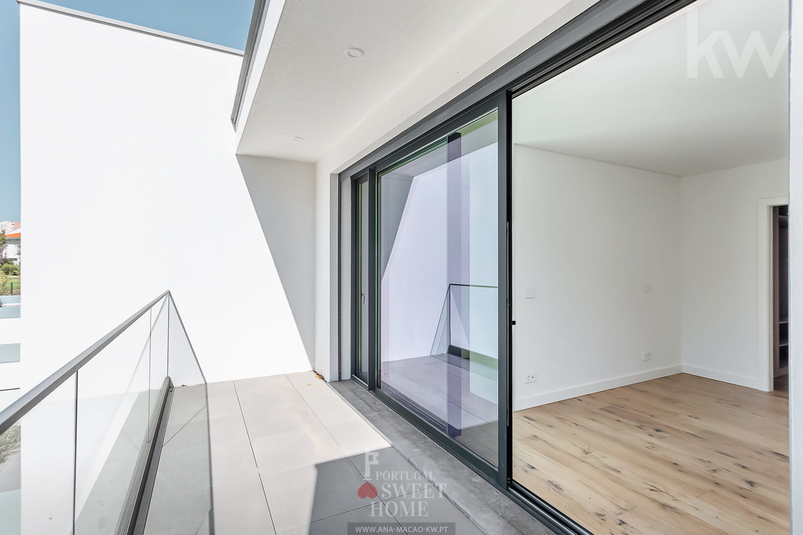 Balcon dans la suite parentale au rez-de-chaussée