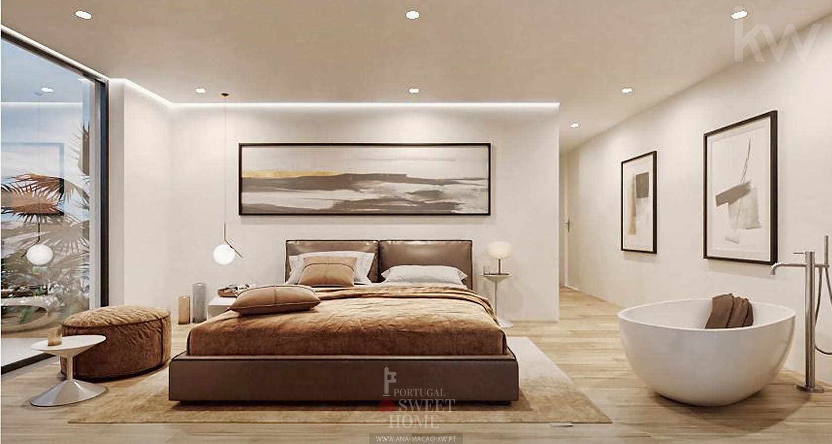 Suite parentale (51 m2), avec dressing (15,29 m2) et grande salle de bains (12,3 m2)