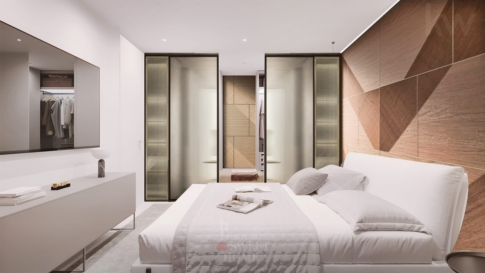 Suite (25 m2), avec dressing et salle de bains.