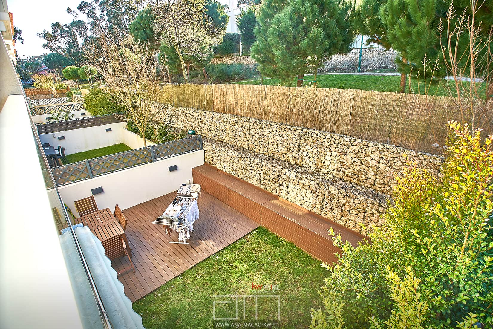 Deck and outdoor garden