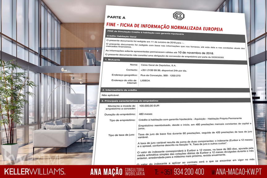 FINE - Ficha de Informação Normalizada Europeia