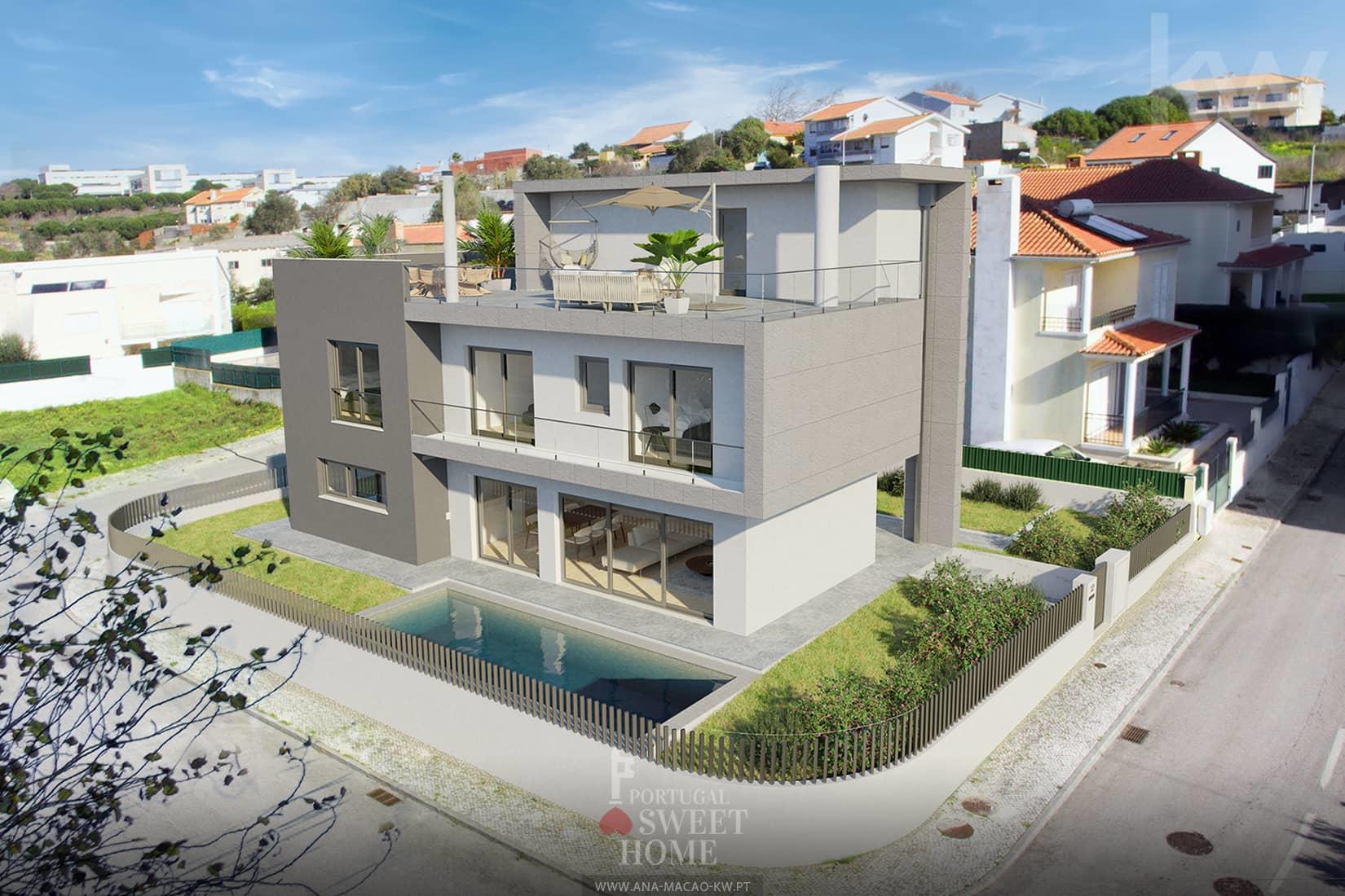 Oeiras, Porto Salvo - Maison individuelle de 4 chambres avec piscine, clé en main