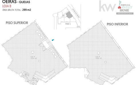 Plan d'étage du magasin B