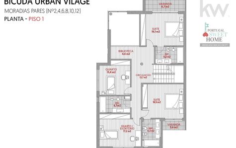 Floor Plan 1 - Even houses