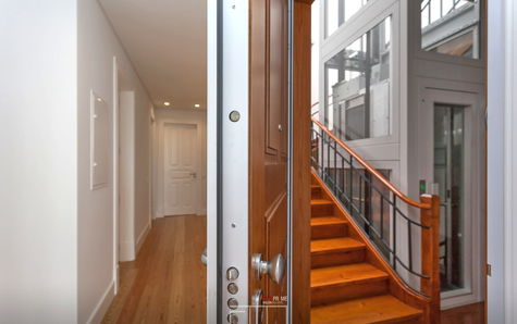 Building staircase and elevator