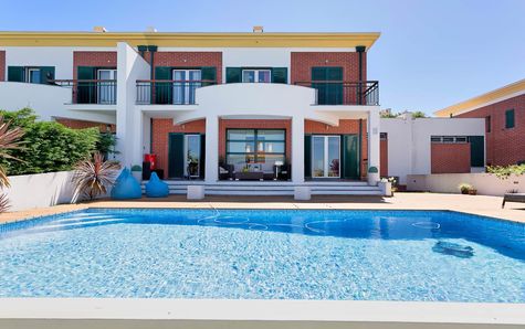 View of the pool area