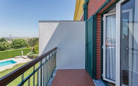 Balcony on the 1st floor with panoramic view