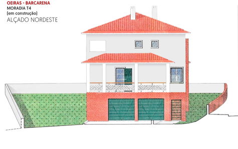 Project - Northeast elevation of the house