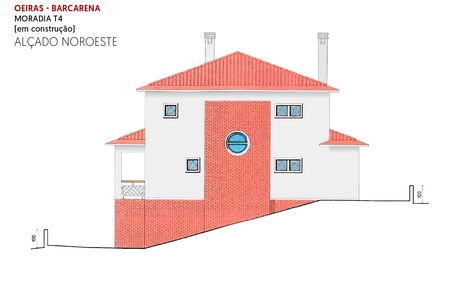 Project - Alçado Northwest elevation of the house