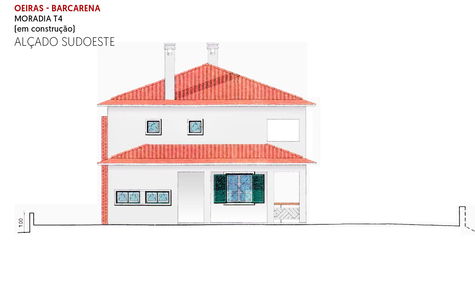 Project - Southwest elevation of the house