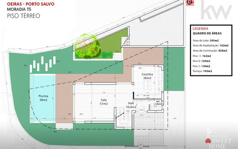 Planta do piso térreo (120m2)