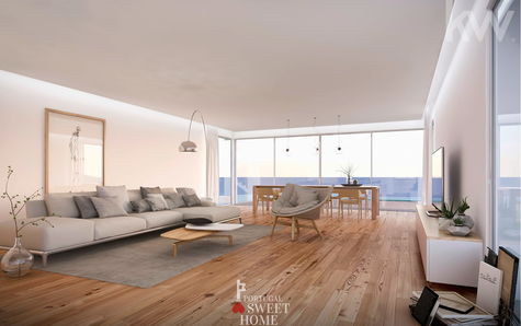 Large living room with sea view (51m2)