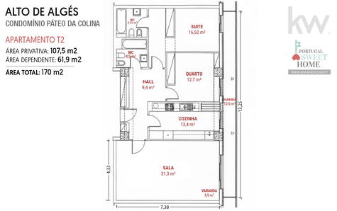 Planta do apartamento