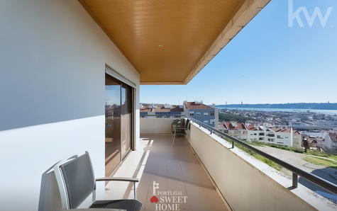 Balcony with river view