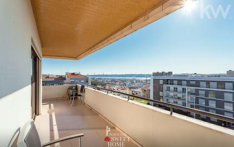 Balcony with river view